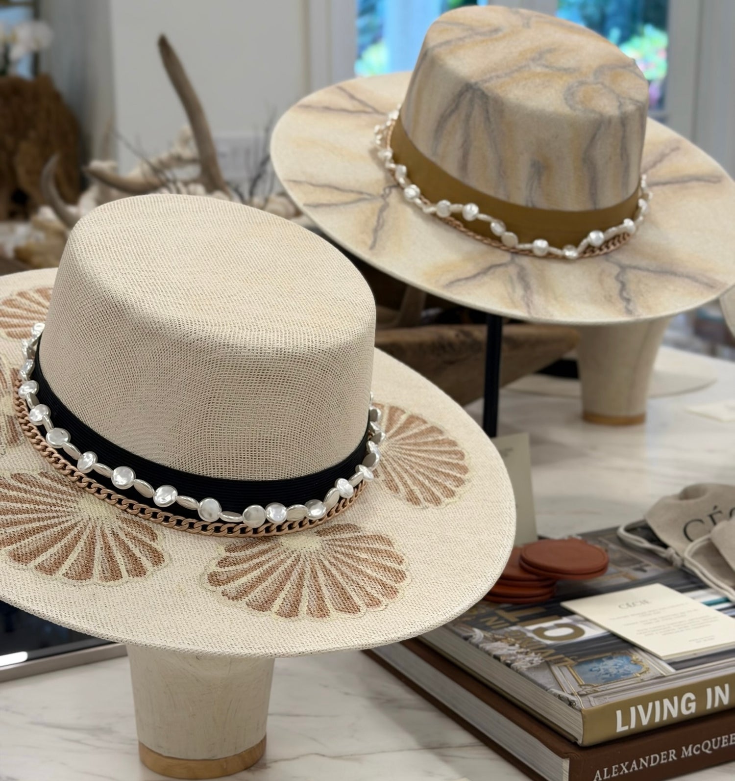 Hat Jewelry Pearl & Rose Gold