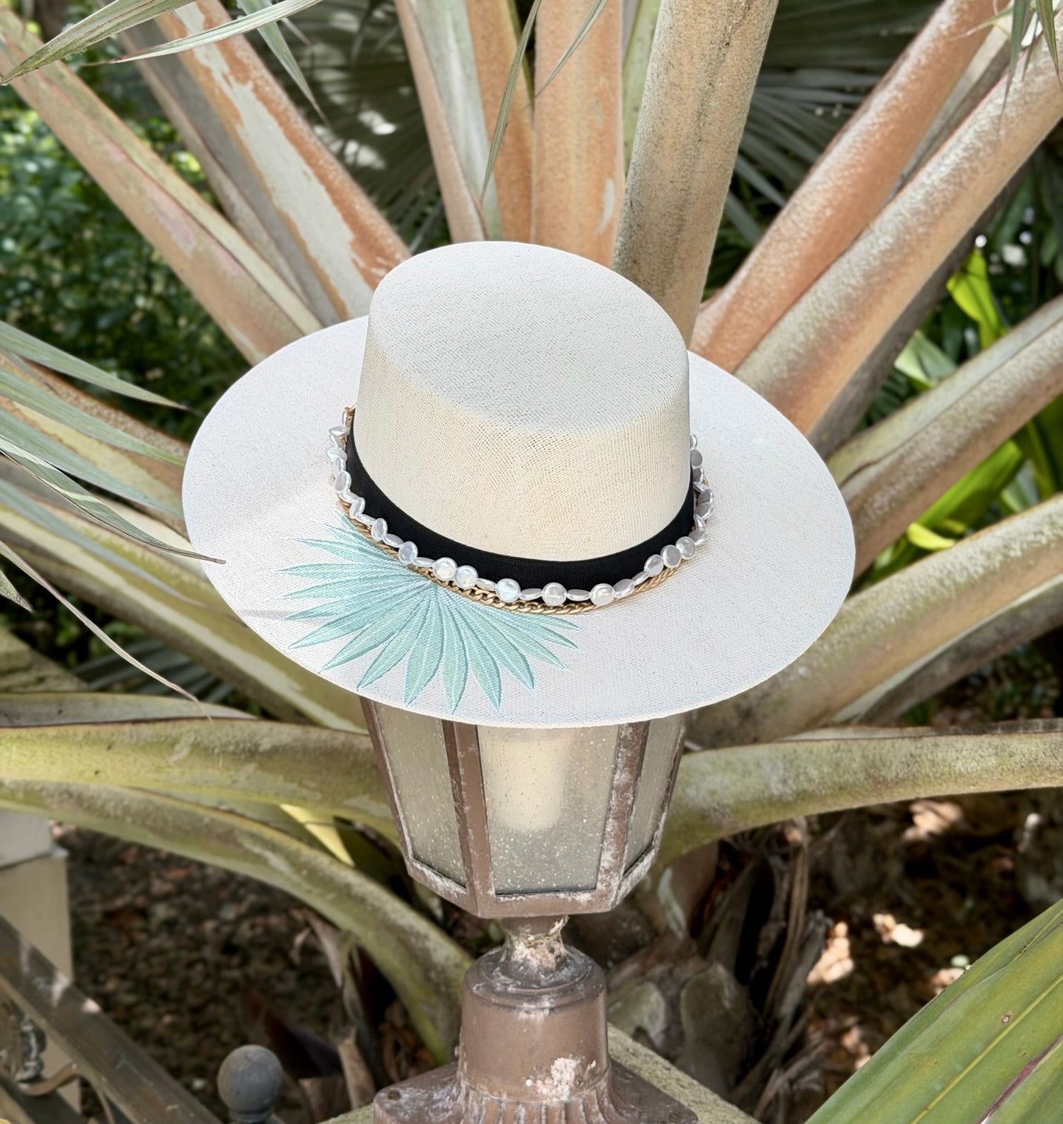 Hat Jewelry Pearl & Gold