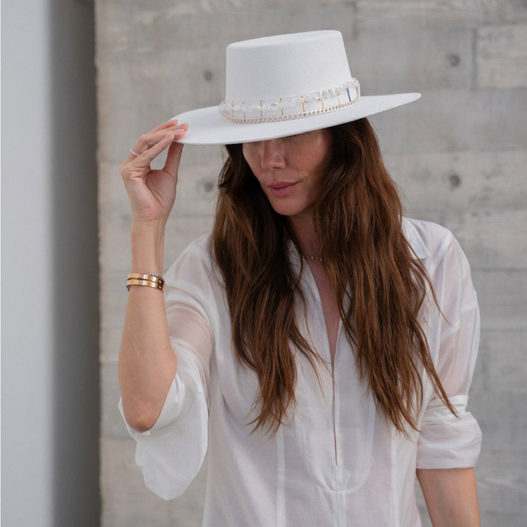 Hat Jewelry Pearl & Rose Gold